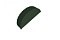 Заглушка малая торцевая GreenCoat Pural Matt RR 11 темно-зеленый (RAL 6020 хромовая зелень)