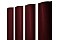 Штакетник Круглый 0,45 PE-Double RAL 3005 красное вино