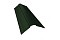 Планка конька фигурного 100x100 0,5 GreenСoat Pural RR 11 темно-зеленый (RAL 6020 хромовая зелень)