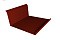 Планка примыкания нижняя 20х122х260х15 0,5 Satin с пленкой RAL 3009 оксидно-красный