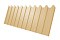 Профнастил С8А фигурный 0,45 PE с пленкой RAL 1014 слоновая кость