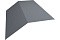 Планка конька плоского 190х190 0,5 Satin с пленкой RAL 9006 бело-алюминиевый